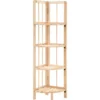 Scaffale Angolare In Legno Di Cedro 27x27x110 Cm VidaXL