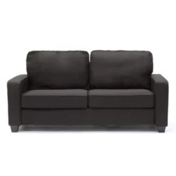 Divano 2 Posti Imbottito In Tessuto Salotto Ufficio Soggiorno Rubino Colore: Nero -Negozio al dettaglio VIDAXL || HOMCOM || Songmics 12163082 4