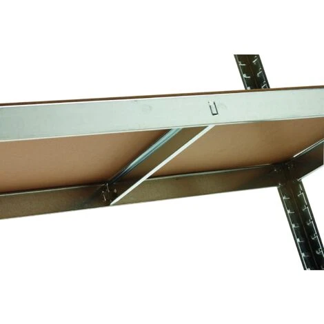 Garden Friend Scaffale 4 Ripiani In Metallo E MDF, Portata 150 Kg Per Ripiano, H 160 X L 80 X P 40 Cm 2 Garden Friend Scaffale 4 Ripiani In Metallo E MDF, Portata 150 Kg Per Ripiano, H 160 X L 80 X P 40 Cm - immagine 2