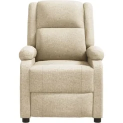 Poltrona Massaggiante Crema In Tessuto VidaXL 8 Poltrona Massaggiante Crema In Tessuto VidaXL -Negozio al dettaglio VIDAXL || HOMCOM || Songmics 14865002 4