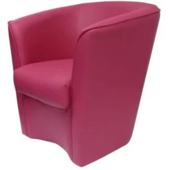 Poltrona A POZZETTO Per Ufficio Casa In Ecopelle FUCSIA -Negozio al dettaglio VIDAXL || HOMCOM || Songmics 15066292 3