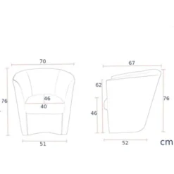 Poltrona Poltroncina VALENTINA In Ecopelle In Tinta Unita BEIGE -Negozio al dettaglio VIDAXL || HOMCOM || Songmics 15066521 5