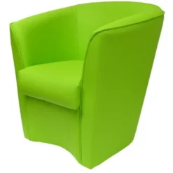 Poltrona Poltroncina VALENTINA In Ecopelle In Tinta Unita VERDE CHIARO -Negozio al dettaglio VIDAXL || HOMCOM || Songmics 15066527 3