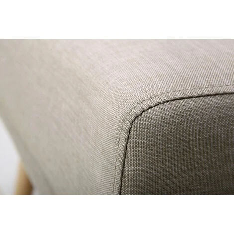 Pouf / Poggiapiedi Tessuto Naturale ULLA 4 Pouf / Poggiapiedi Tessuto Naturale ULLA - immagine 4