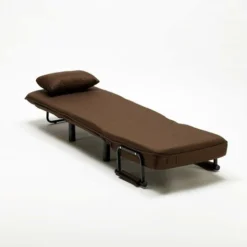 Poltrona Letto Brandina Pieghevole In Tessuto Deborah Colore: Marrone -Negozio al dettaglio VIDAXL || HOMCOM || Songmics 15282014 4