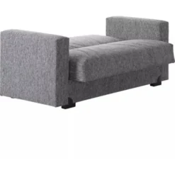 Divano Letto 2 Posti Mali Con Cassettone In Tessuto Grigio, 152x83x74 Cm -Negozio al dettaglio VIDAXL || HOMCOM || Songmics 15307063 4