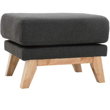 Poggiapiedi Scandinavo Grigio Scuro OSLO 2 Poggiapiedi Scandinavo Grigio Scuro OSLO - immagine 2