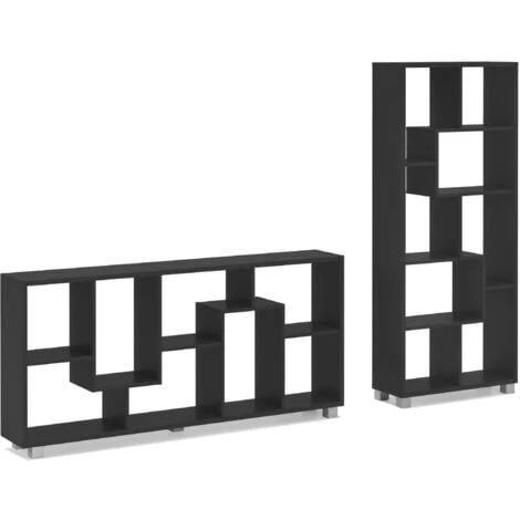 Skraut Home - Scaffale Libreria A Parete - Divisori Design Salon-salle Pranzo E Soggiorno, Contemporaneo, 8 Scompartimenti Portaoggeti, Montaggio Orizzontale E Verticale, Nero Mate, Dimensioni: 68,5 X 1 Skraut Home - Scaffale Libreria A Parete - Divisori Design Salon-salle Pranzo E Soggiorno, Contemporaneo, 8 Scompartimenti Portaoggeti, Montaggio Orizzontale E Verticale, Nero Mate, Dimensioni: 68,5 X