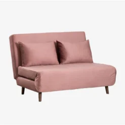 SKLUM Divano Letto In Velluto 2 Posti Elen Rosé