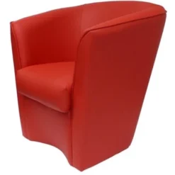 Poltrona A POZZETTO Per Ufficio Casa In Ecopelle ROSSA -Negozio al dettaglio VIDAXL || HOMCOM || Songmics 17912431 3