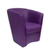 Poltrona Poltroncina VALENTINA In Ecopelle In Tinta Unita VIOLA