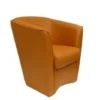 Poltrona Poltroncina VALENTINA In Ecopelle In Tinta Unita ARANCIONE