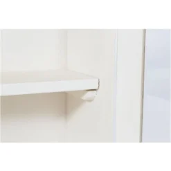 Vetrina Cucina In Legno 57x48x17cm Vetrinetta Shabby Chic Bianco 2 Ripiani Pensile Bagno Bianco 2 Ante Mobiletto Bagno Sospeso -Negozio al dettaglio VIDAXL || HOMCOM || Songmics 18030243 3