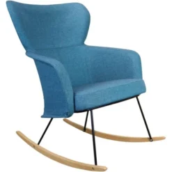 Sedia A Dondolo Pärumm Kamil 68,5x82x86,5 Cm Acquamarina