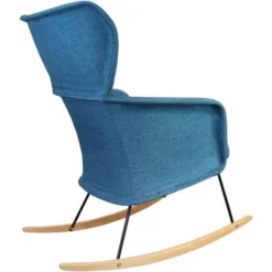 Sedia A Dondolo Pärumm Kamil 68,5x82x86,5 Cm Acquamarina -Negozio al dettaglio VIDAXL || HOMCOM || Songmics 18079477 3