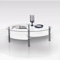 TAVOLINO MODERNO IN VETRO TEMPERATO