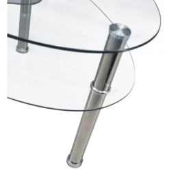 TAVOLINO MODERNO IN VETRO TEMPERATO -Negozio al dettaglio VIDAXL || HOMCOM || Songmics 18090806 4