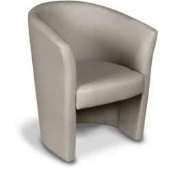 POLTRONA IN ECOPELLE GRIGIA