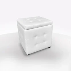 POUF CONTENITORE BIANCO PREZZI BASSI