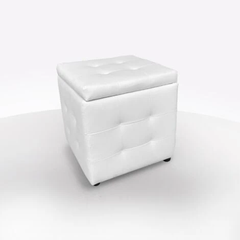 POUF CONTENITORE BIANCO PREZZI BASSI 1 POUF CONTENITORE BIANCO PREZZI BASSI