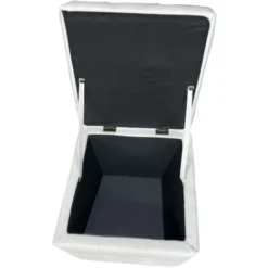 POUF CONTENITORE BIANCO PREZZI BASSI 8 POUF CONTENITORE BIANCO PREZZI BASSI -Negozio al dettaglio VIDAXL || HOMCOM || Songmics 18220721 4