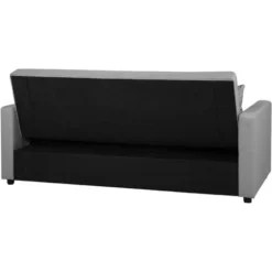 Divano Letto 3 Posti In Tessuto Grigio Chiaro Glomma -Negozio al dettaglio VIDAXL || HOMCOM || Songmics 18250584 5