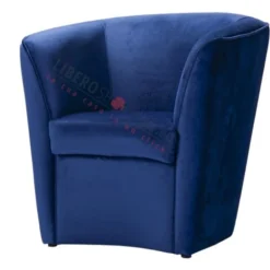 Poltrona Da Camera In Tessuto Velluto BLU E Struttura In Legno 7 Poltrona Da Camera In Tessuto Velluto BLU E Struttura In Legno -Negozio al dettaglio VIDAXL || HOMCOM || Songmics 18266429 3