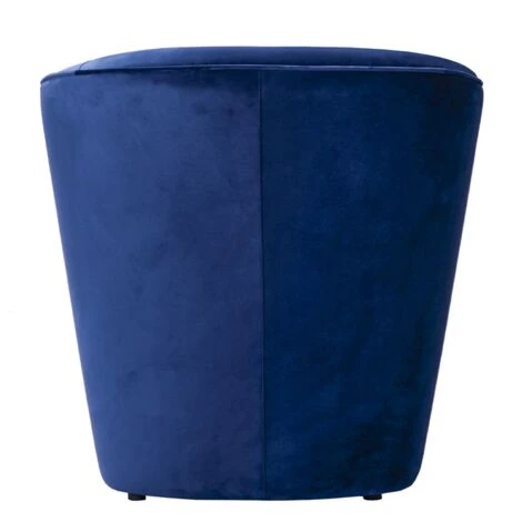 Poltrona Da Camera In Tessuto Velluto BLU E Struttura In Legno 4 Poltrona Da Camera In Tessuto Velluto BLU E Struttura In Legno - immagine 4