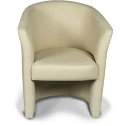 Dmora Poltrona Con Rivestimento In Ecopelle, Colore Beige, Misure 65 X 78 X 60 Cm, Con Imballo Rinforzato -Negozio al dettaglio VIDAXL || HOMCOM || Songmics 19702556 4