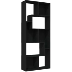 Libreria Nera 67x24x161 Cm In Truciolato VidaXL