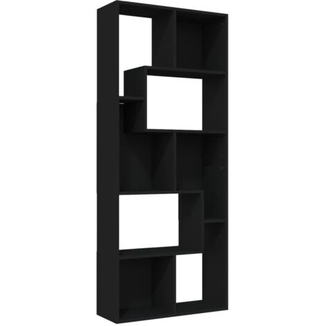 Libreria Nera 67x24x161 Cm In Truciolato VidaXL 1 Libreria Nera 67x24x161 Cm In Truciolato VidaXL