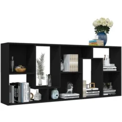 Libreria Nera 67x24x161 Cm In Truciolato VidaXL 9 Libreria Nera 67x24x161 Cm In Truciolato VidaXL -Negozio al dettaglio VIDAXL || HOMCOM || Songmics 19807797 5