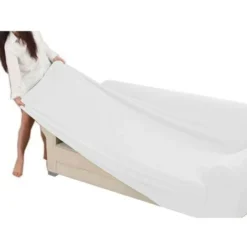 COPRIDIVANO Universale Elasticizzato ROMA Antimacchia BIANCO 1 POSTO Da Cm. 80 A 110 -Negozio al dettaglio VIDAXL || HOMCOM || Songmics 19829681 3