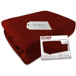 COPRIDIVANO Universale Elasticizzato ROMA Antimacchia BORDEAUX 1 POSTO Da Cm. 80 A 110