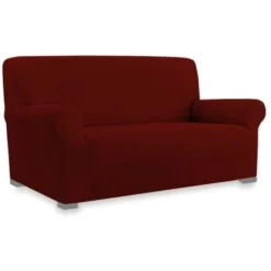 COPRIDIVANO Universale Elasticizzato ROMA Antimacchia BORDEAUX 1 POSTO Da Cm. 80 A 110 -Negozio al dettaglio VIDAXL || HOMCOM || Songmics 19829691 3