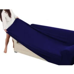 COPRIDIVANO Universale Elasticizzato ROMA Antimacchia BLU SCURO 1 POSTO Da Cm. 80 A 110 -Negozio al dettaglio VIDAXL || HOMCOM || Songmics 19829754 3