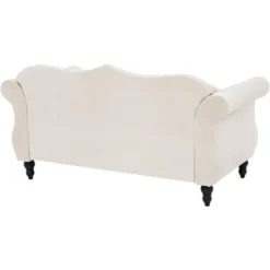 Divano In Velluto Beige 2 Posti Con Cuscini Stile Chesterfield Retrò Skien -Negozio al dettaglio VIDAXL || HOMCOM || Songmics 20045364 5 1