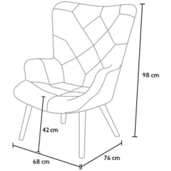 Poltrona Sedia Design Moderno Con Braccioli Patchwork Patchy Chic -Negozio al dettaglio VIDAXL || HOMCOM || Songmics 20881167 4