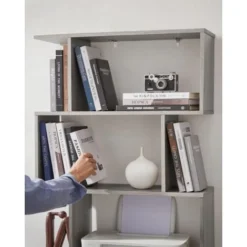 VASAGLE Libreria In Legno, Scaffale A Ripiani E Divisore D'Interni, Mobile Guardaroba Contemporaneo Decorativo Autoportante A 6 Livelli, Greige Da SONGMICS LBC061M01 -Negozio al dettaglio VIDAXL || HOMCOM || Songmics 22878998 4