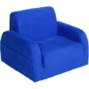 Homcom Poltroncina Letto 2 In 1 Per Cameretta Bambini Blu