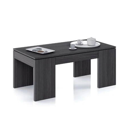 Dmora Tavolino Da Salotto Malibu, Tavolino Da Caffè Con Piano Elevabile, Tavolo Basso Da Soggiorno, Cm 100x50h43/84, Grigio Cenere, Con Imballo Rinforzato 5 Dmora Tavolino Da Salotto Malibu, Tavolino Da Caffè Con Piano Elevabile, Tavolo Basso Da Soggiorno, Cm 100x50h43/84, Grigio Cenere, Con Imballo Rinforzato - immagine 5