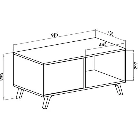 Skraut Home - Tavolino Con Porte, Soggiorno, Modello WIND, Struttura Colore CEMENTO, Colore Porte Bianco Matte, Misure 92x50x45cm Di Altezza. 5 Skraut Home - Tavolino Con Porte, Soggiorno, Modello WIND, Struttura Colore CEMENTO, Colore Porte Bianco Matte, Misure 92x50x45cm Di Altezza. - immagine 5