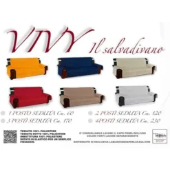 COPRIDIVANO PERLA SALVADIVANO VIVY TRAPUNTATO PIANO LISCIO GRIGIO 1 POSTO Seduta Cm. 60 -Negozio al dettaglio VIDAXL || HOMCOM || Songmics 24549126 3