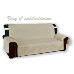 COPRIDIVANO BEIGE Salvadivano VIVY TRAPUNTATO Piano Liscio ECRÙ 1 POSTO Seduta Cm. 60 -Negozio al dettaglio VIDAXL || HOMCOM || Songmics 24549134 4