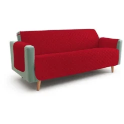 NUOVO COPRIDIVANO BX SALVADIVANO SYMPHONY TRAPUNTATO ROSSO-BORDEAUX 1 POSTO Seduta Cm. 60