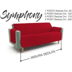 NUOVO COPRIDIVANO BX SALVADIVANO SYMPHONY TRAPUNTATO ROSSO-BORDEAUX 1 POSTO Seduta Cm. 60 -Negozio al dettaglio VIDAXL || HOMCOM || Songmics 24549188 3