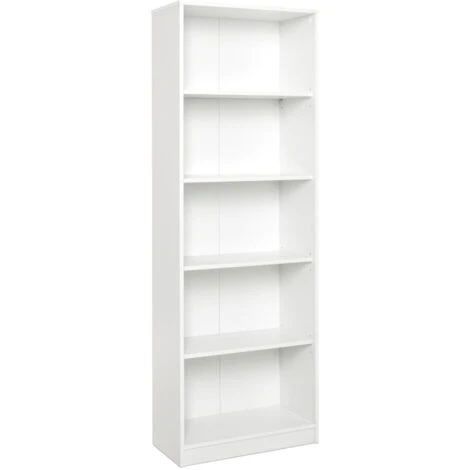 Libreria Peggy Con 4 Ripiani, 58x168x28 Cm 1 Libreria Peggy Con 4 Ripiani, 58x168x28 Cm
