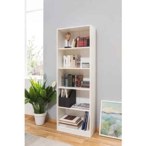 Libreria Peggy Con 4 Ripiani, 58x168x28 Cm 2 Libreria Peggy Con 4 Ripiani, 58x168x28 Cm - immagine 2