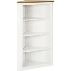 Armadietto Ad Angolo 59x36x100 Cm In Massello Di Rovere VidaXL