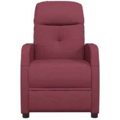 Poltrona Massaggiante Elettrica Rosso Vino In Tessuto VidaXL -Negozio al dettaglio VIDAXL || HOMCOM || Songmics 25016666 4